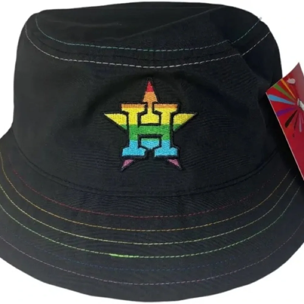 🌈 Houston Astros 2024 Pride Night Bucket Hat 🌈 - Picture 1 of 8